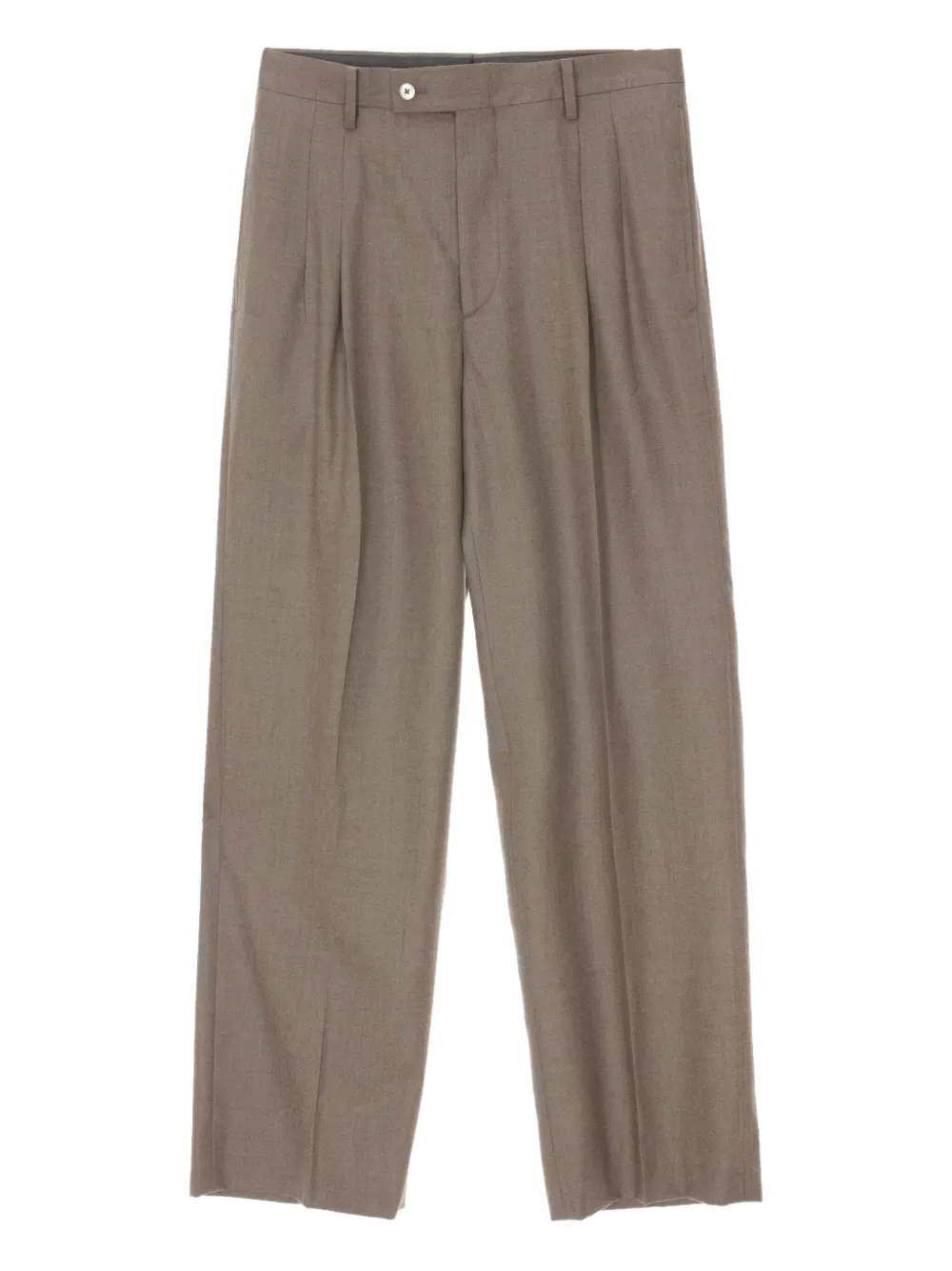 Auralee two-tuck wool slacks | Brown | Image 1