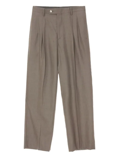 Auralee pantalones de lana con diseño de dos tonos