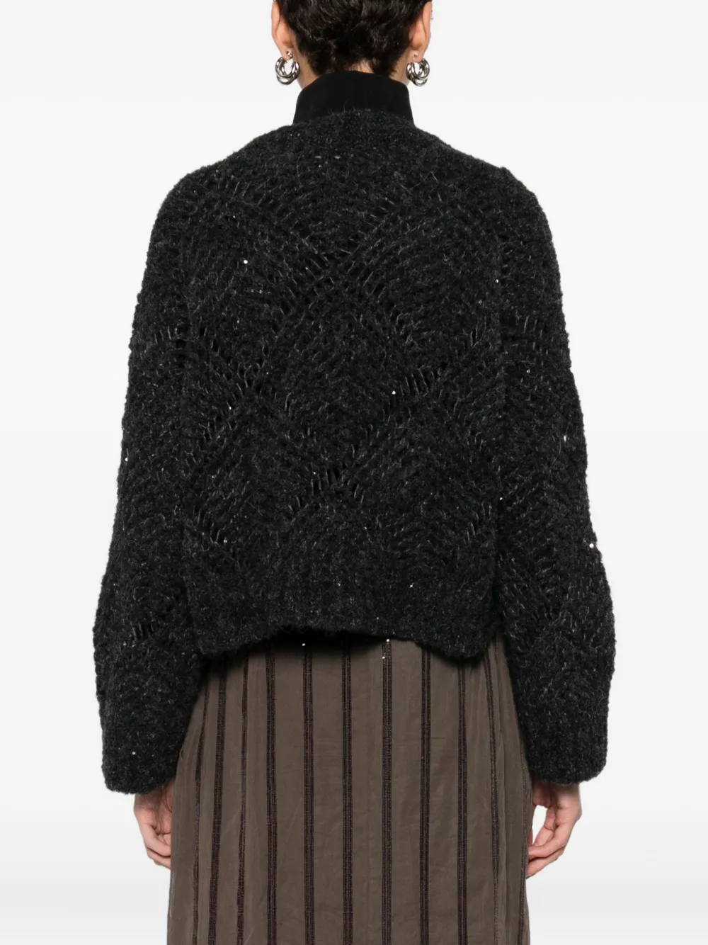 Antonelli V-neck Cardigan In Gray