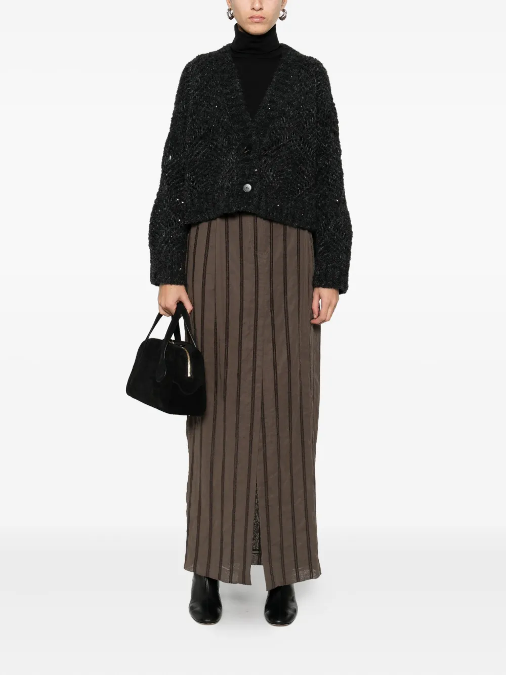 Antonelli V-neck Cardigan In Gray