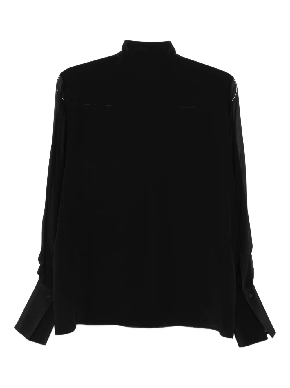 Antonelli Pleated-panel Shirt In Black