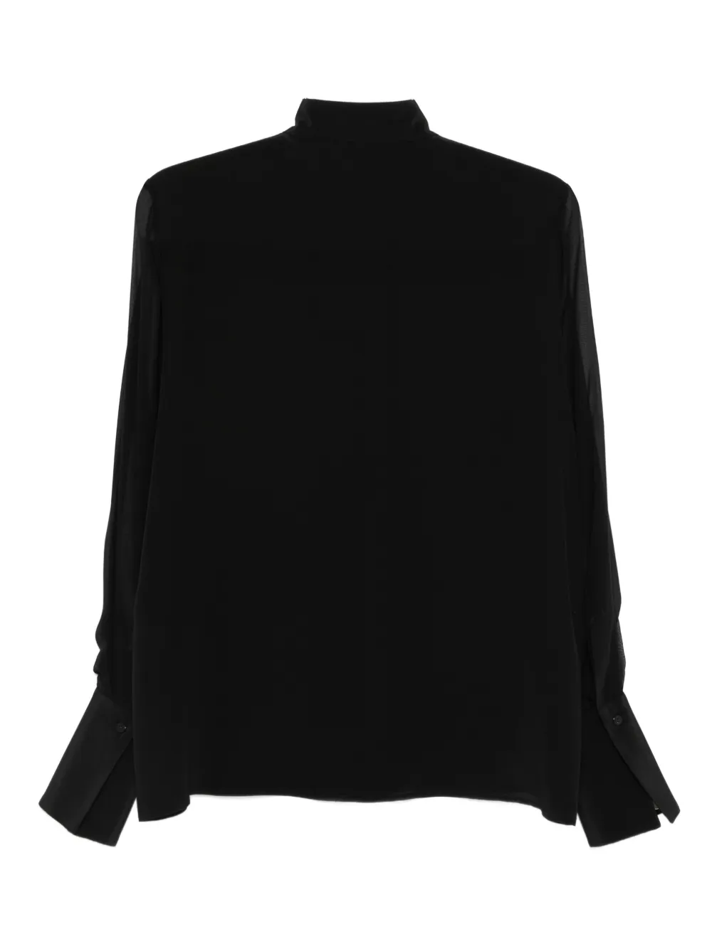 Antonelli pleated-panel shirt - Zwart