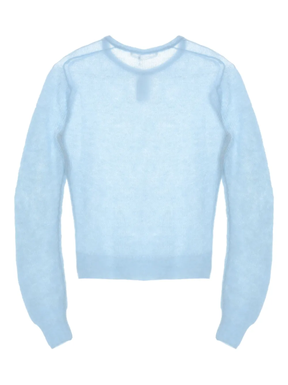 Auralee Gebreide top van alpacawolblend Blauw