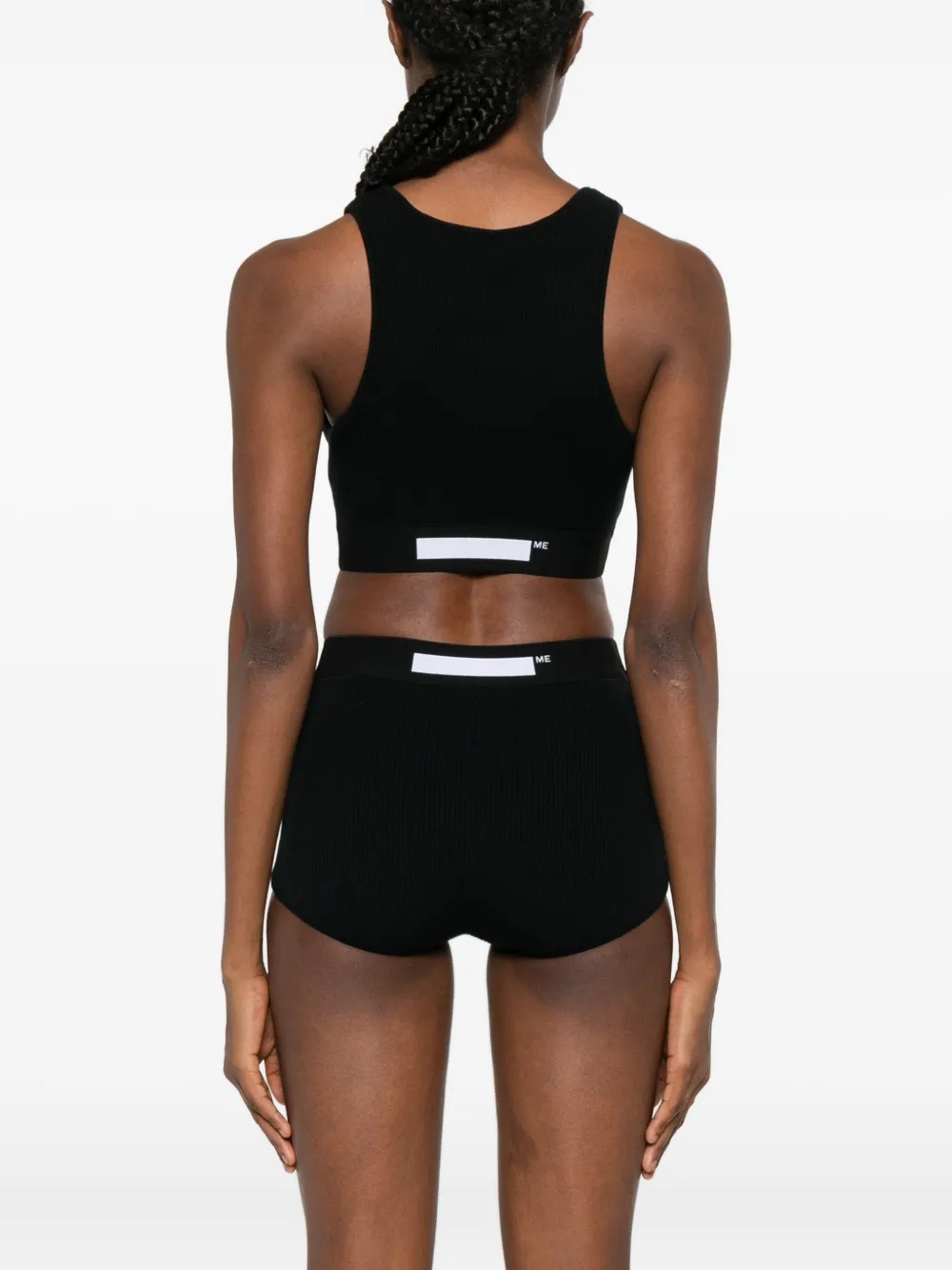 MEDEEA Tanktop met logodetail Zwart