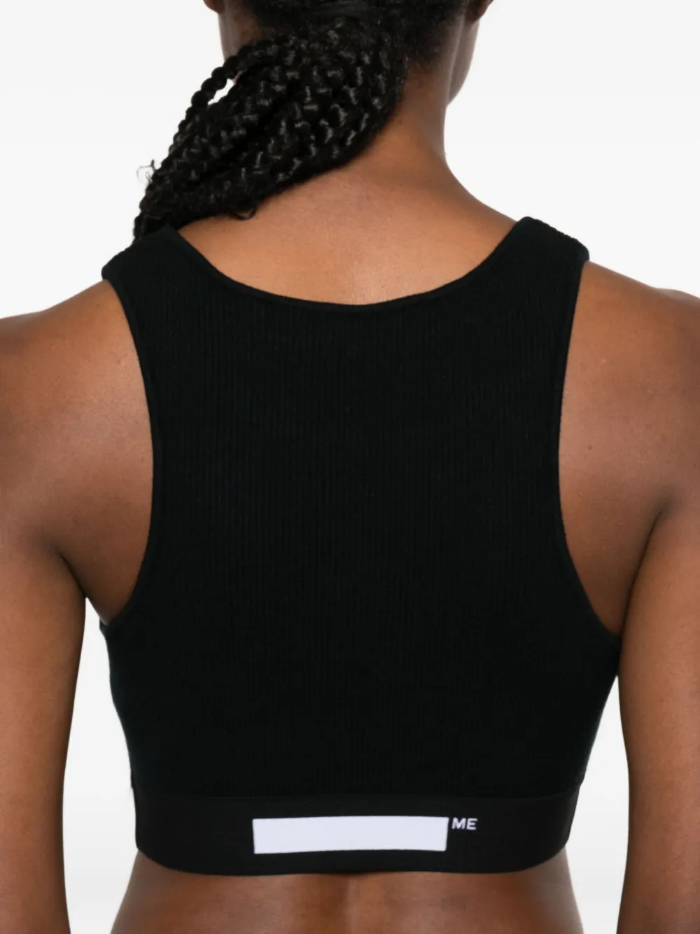 MEDEEA Tanktop met logodetail Zwart