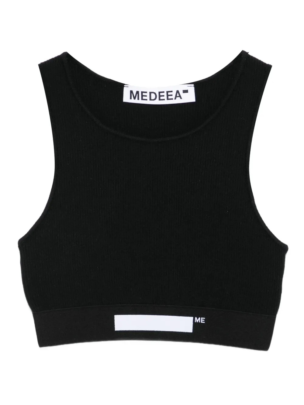 MEDEEA logo-detail tank top | Black | Image 1