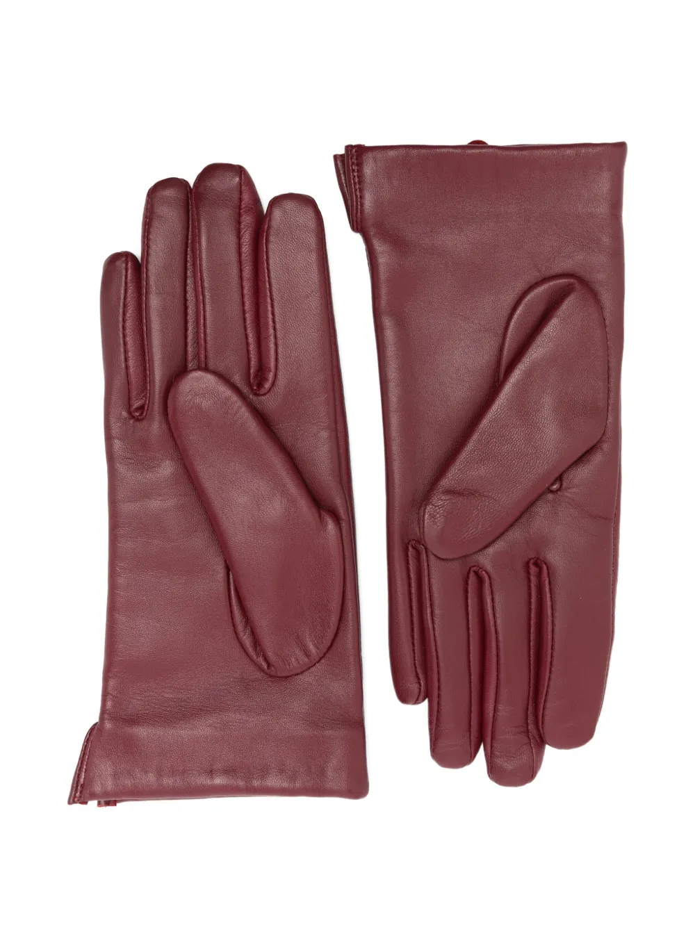 Coccinelle button-detail leather gloves - Rood
