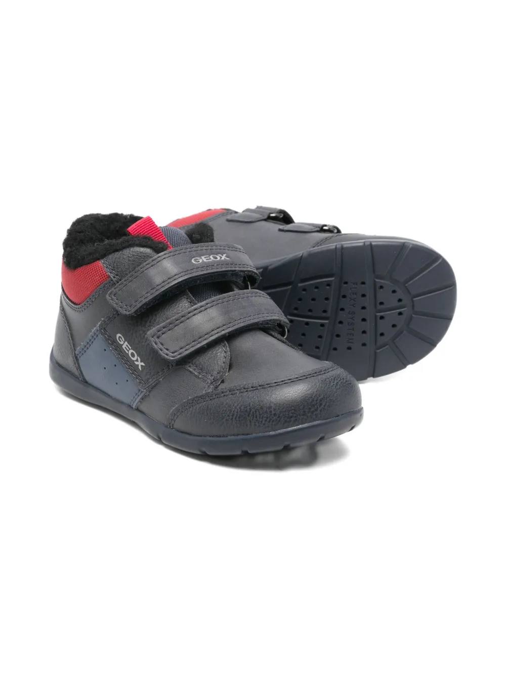 Geox Touch-strap Fastening Boots In Blue