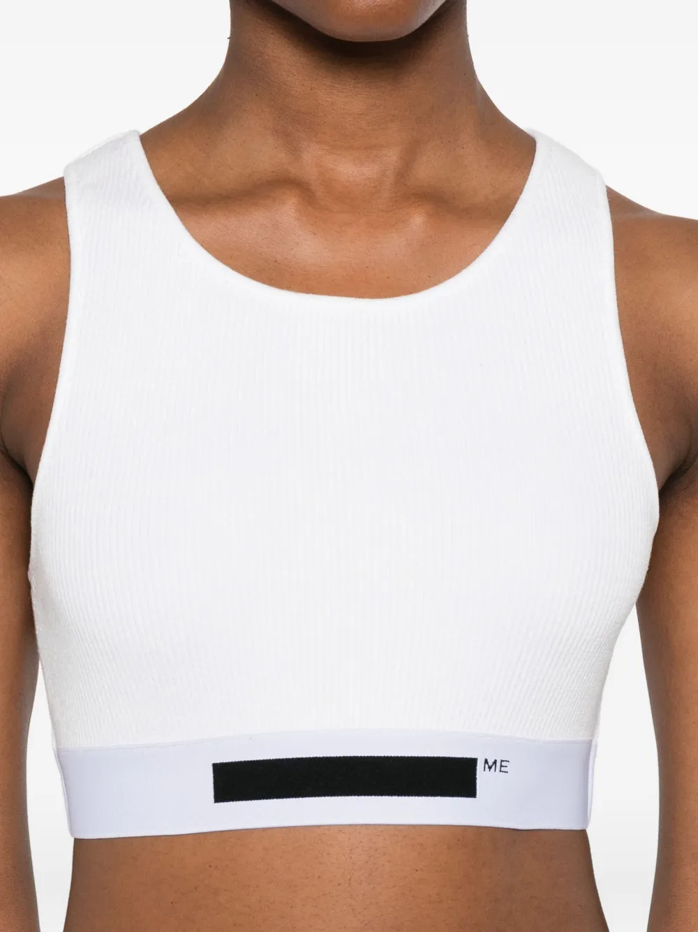 Logo-Detail Crop Top