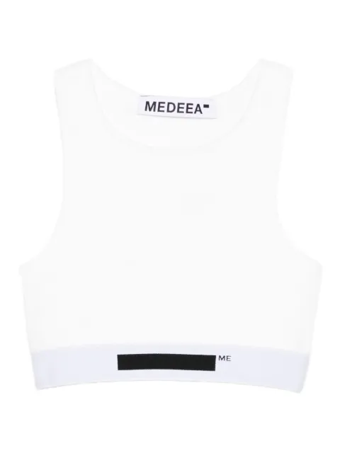 MEDEEA logo-detail crop top