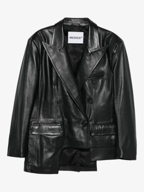 MEDEEA asymmetric leather jacket