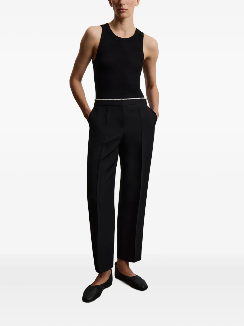 12 STOREEZ camiseta tejida de canalé | Chalecos y camisetas | Image 2