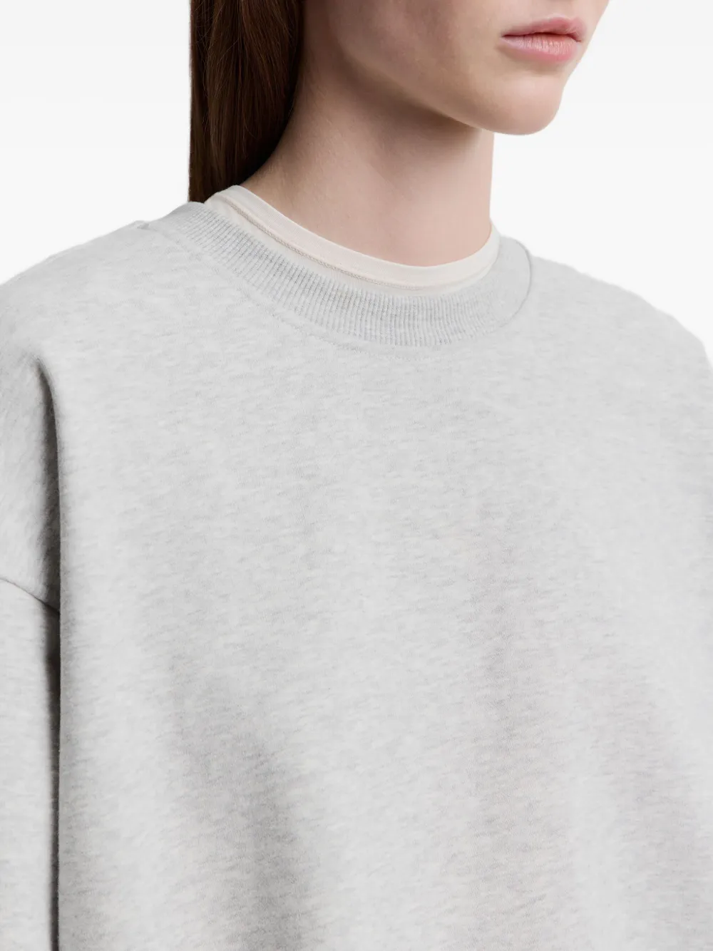 12 STOREEZ Badstof sweater Grijs