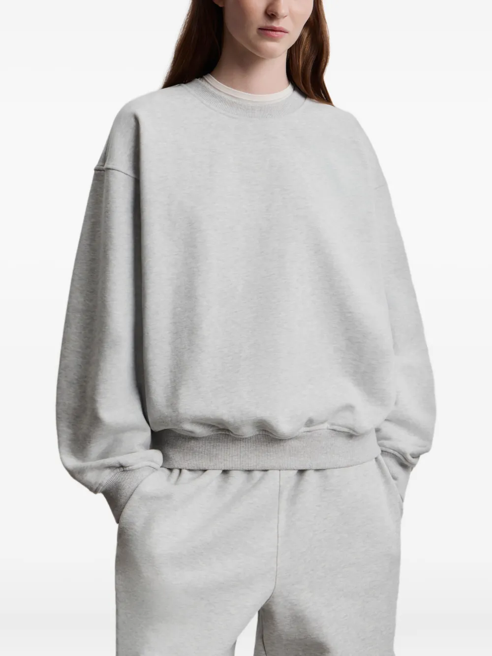 12 STOREEZ Badstof sweater Grijs