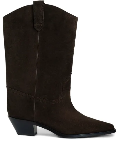 12 STOREEZ botas de gamuza con tacón de 43mm