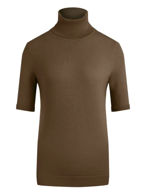 12 STOREEZ short-sleeve merino turtleneck top