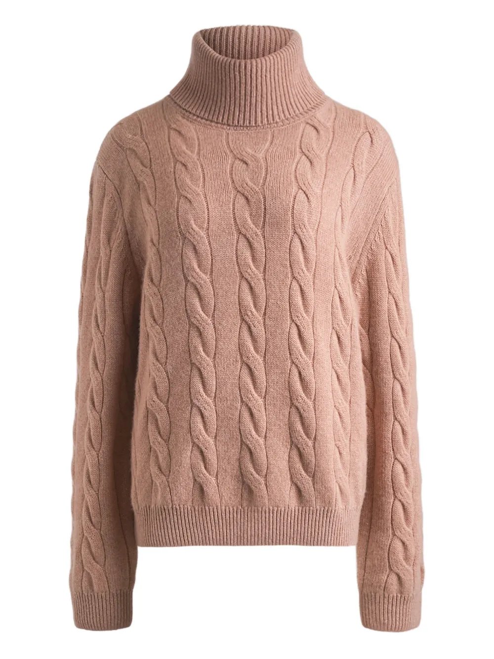 12 STOREEZ cable-knit turtleneck sweater · M