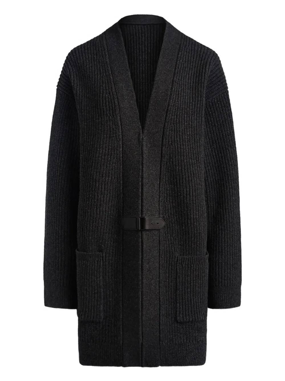 12 STOREEZ Cardigan con fibbia - Grigio