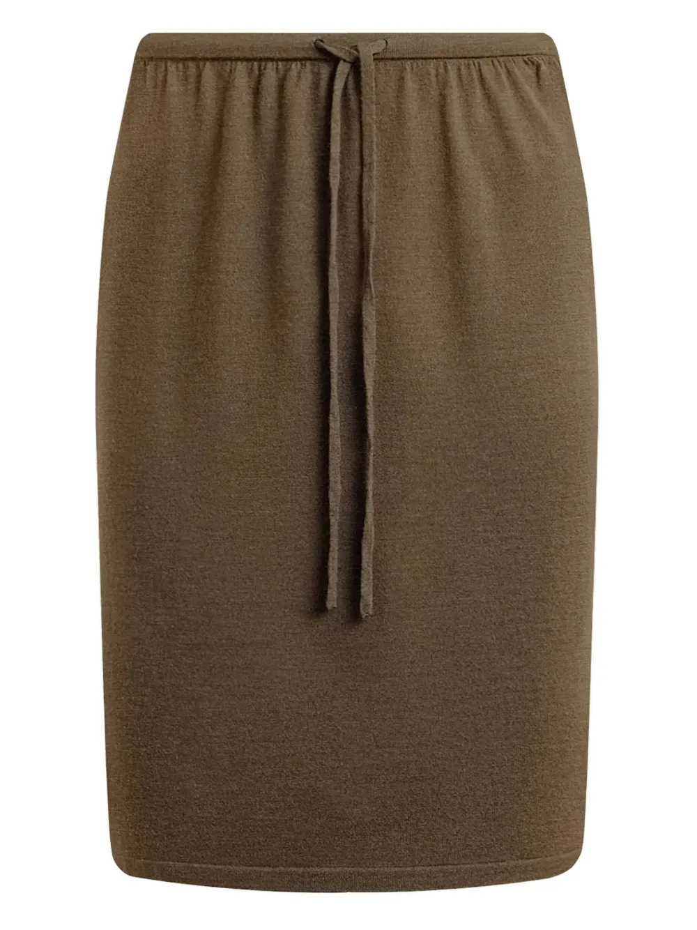 12 STOREEZ drawstring merino skirt | Brown | Image 1
