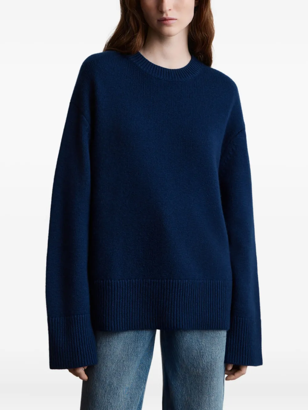 12 STOREEZ Luna gebreide trui Blauw