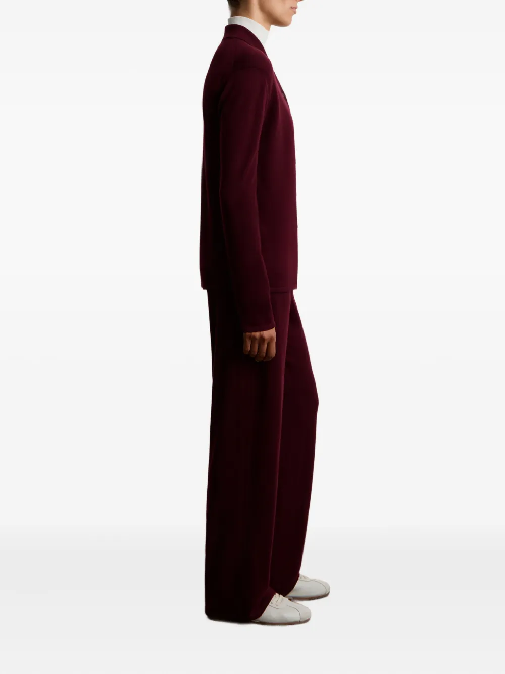 12 Storeez Buttoned-up Knitted Shirt In Red
