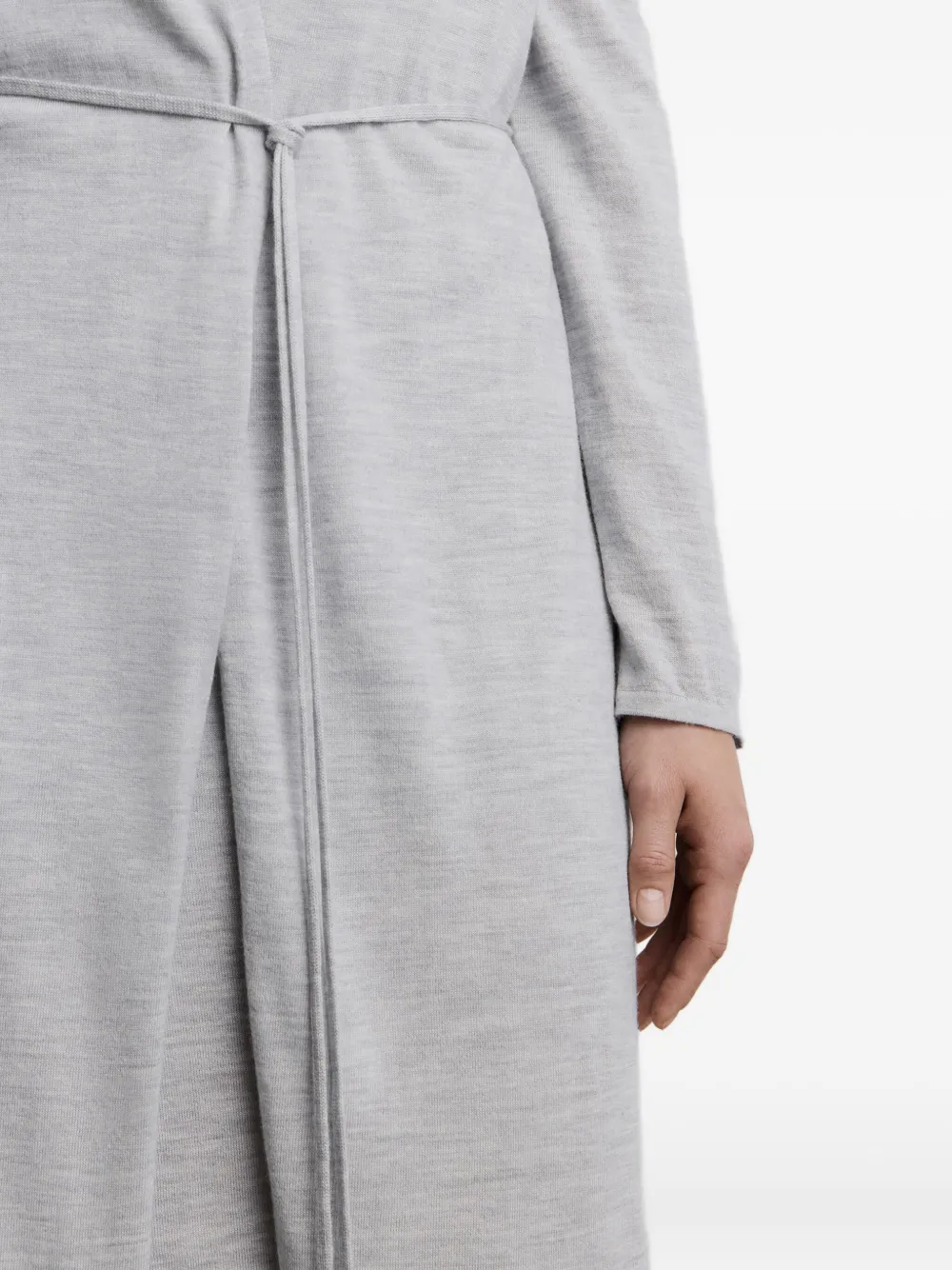 12 STOREEZ Vest met gestrikte taille Grijs