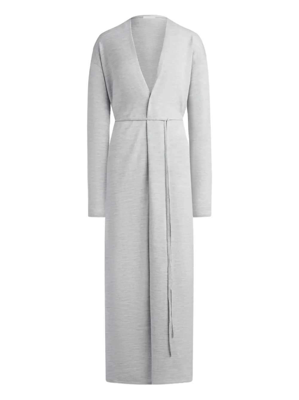 12 Storeez Tie-waist Cardigan In Gray