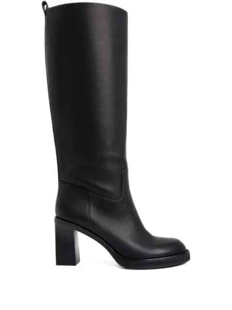 12 STOREEZ botas altas de piel con tacón de 85mm