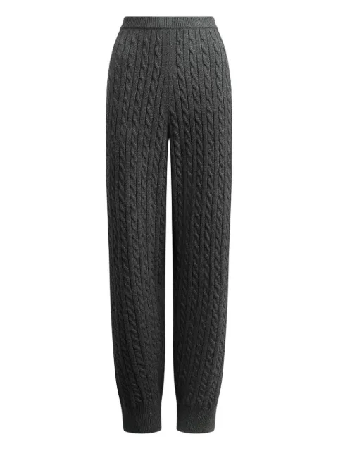 12 STOREEZ Rye cable-knit trousers