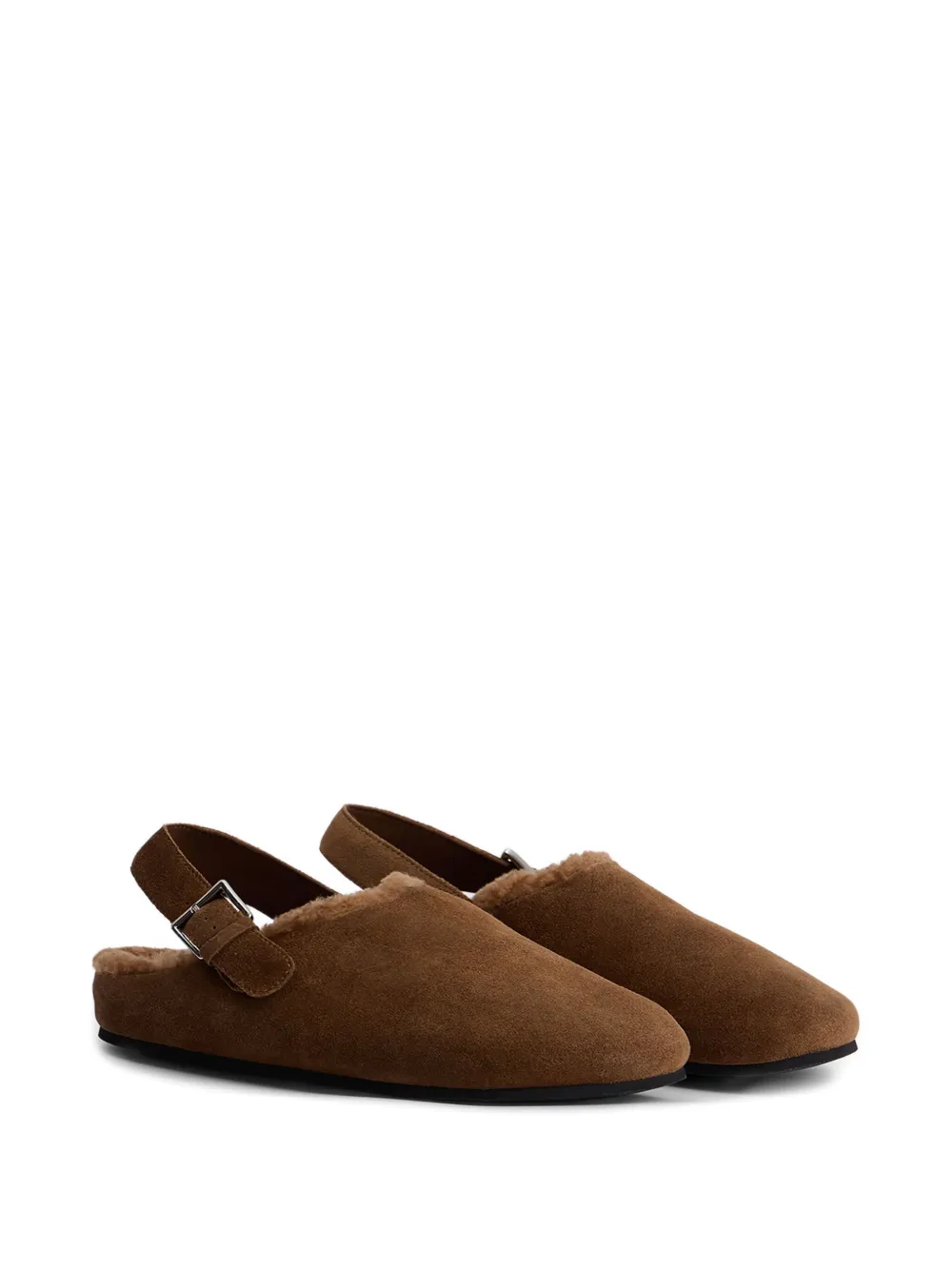 12 STOREEZ buckle shearling mules | Flat Mules | Image 2