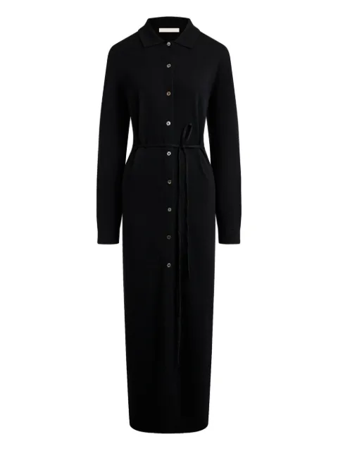 12 STOREEZ buttoned knitted shirt dress