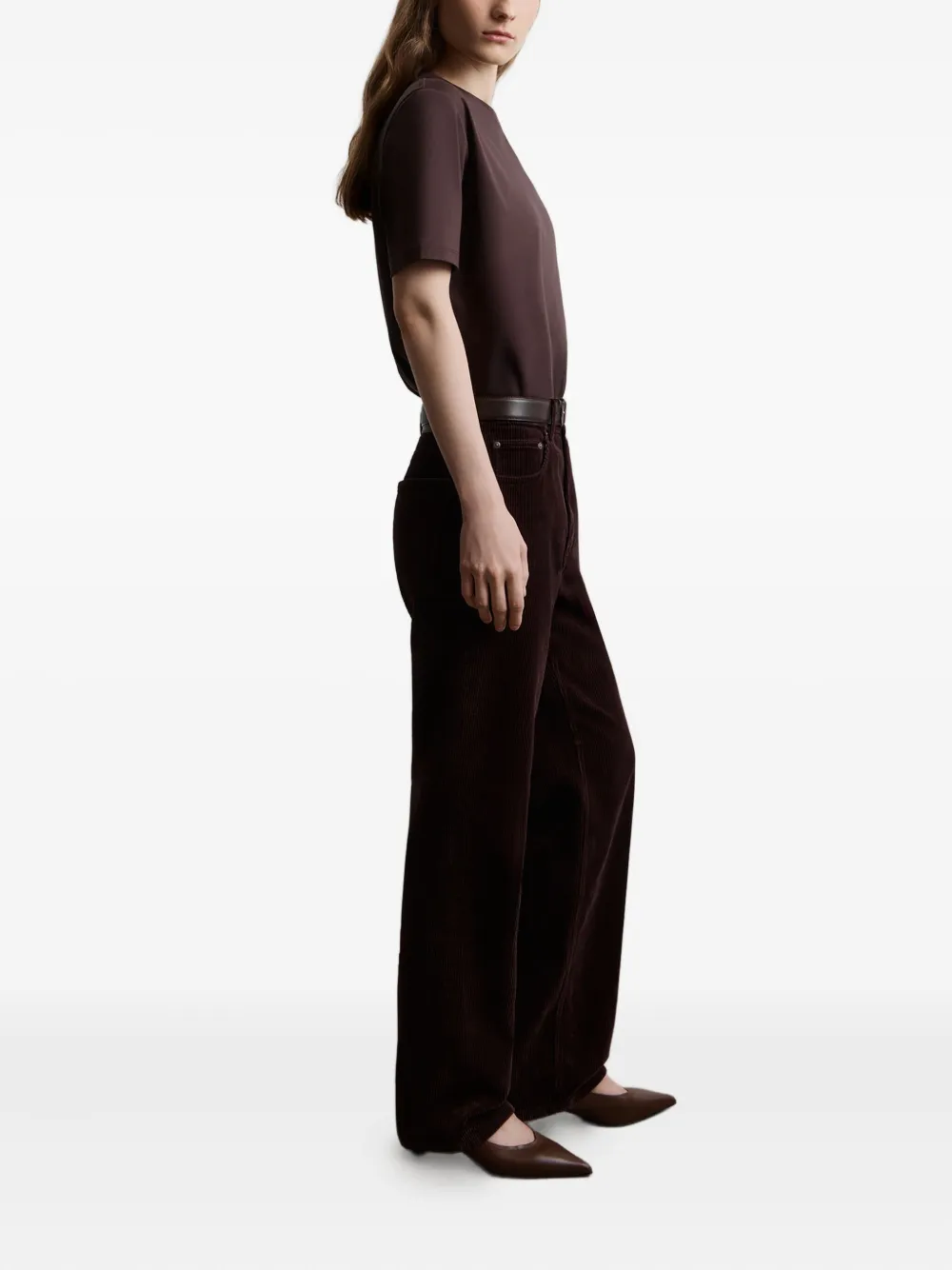 12 Storeez Cotton T-shirt In Brown