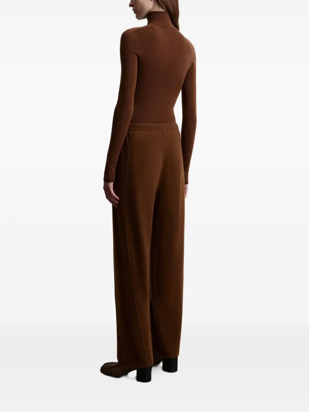 12 Storeez Drawstring Cashmere Trousers In Brown