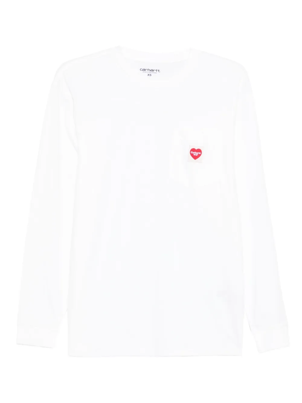 Carhartt WIP Pocket Heart long-sleeve T-shirt | blanco | Image 1