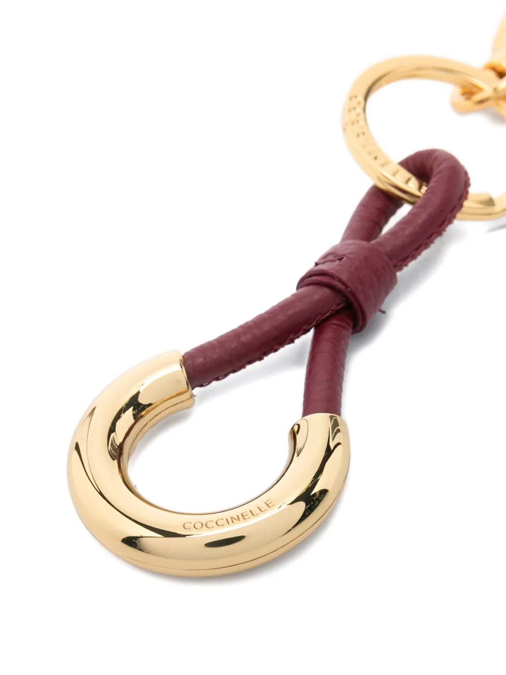 Coccinelle Loop-detail Keyring In Gold