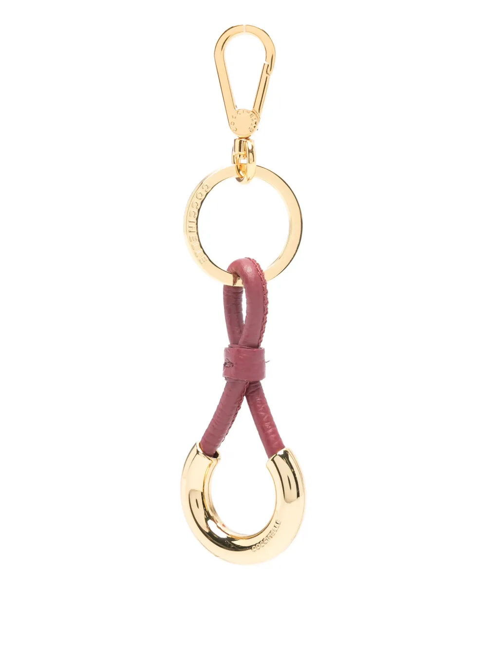 Coccinelle Loop-detail Keyring In Gold