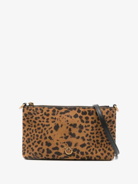 PINKO small leopard-print clutch bag