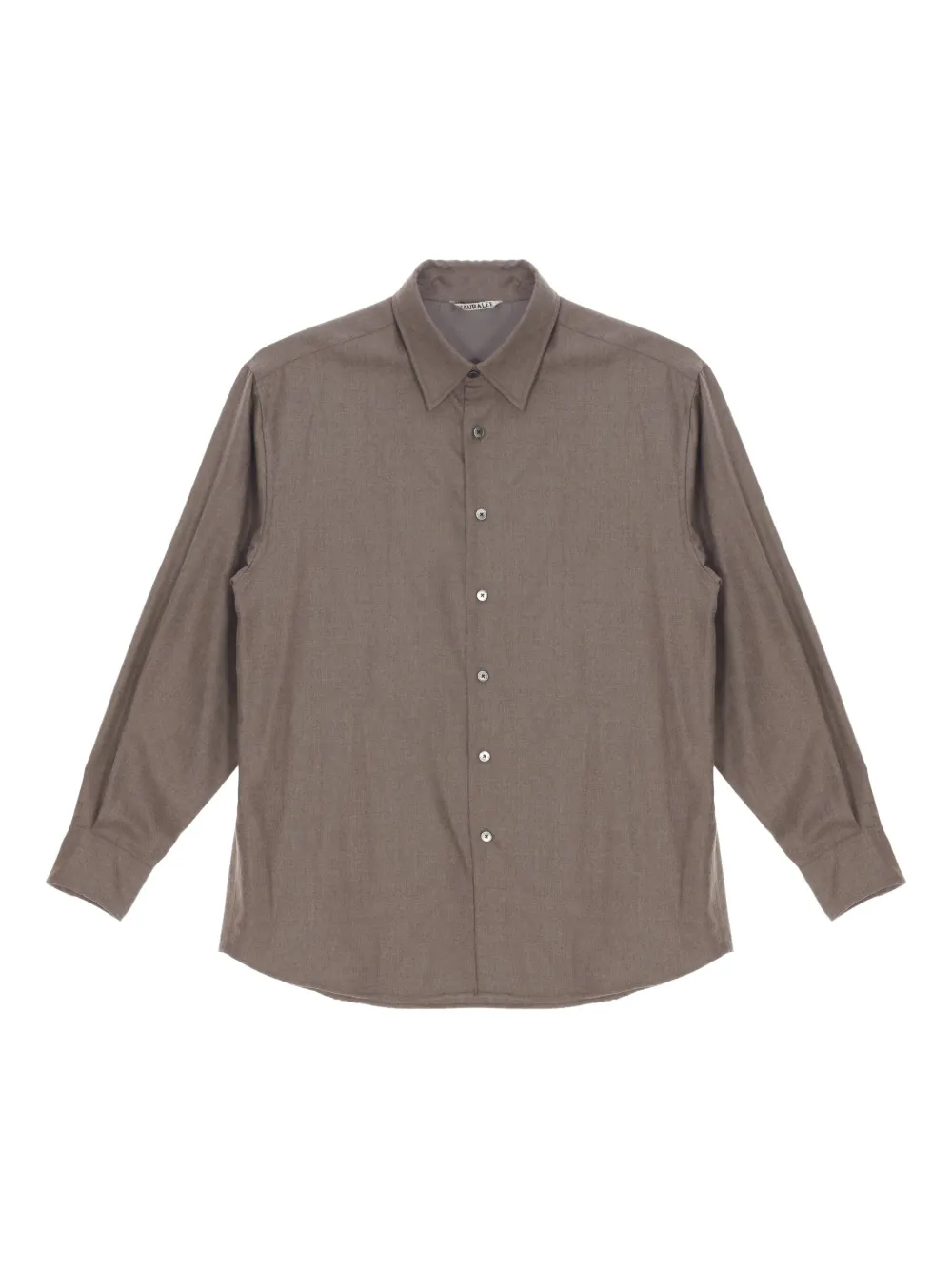 Auralee Camicia in lana - Marrone