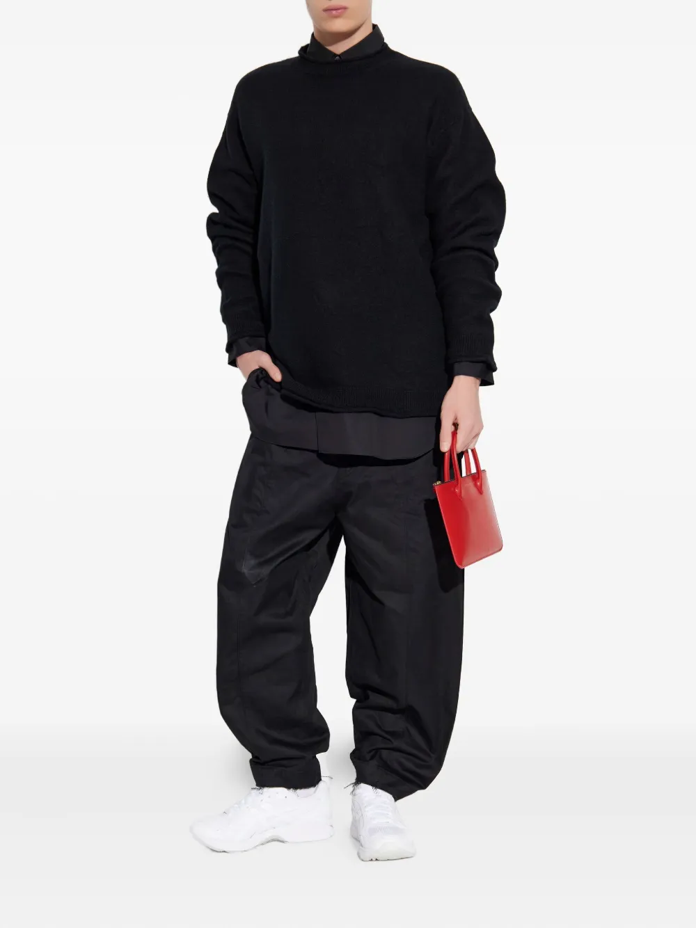 Comme des Garçons Homme Plus crew neck sweater - Zwart