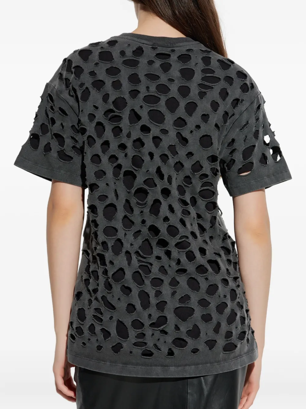  Avavav Distressed Short-sleeve T-shirt - Grey 