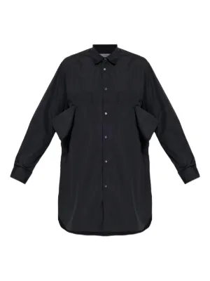 COMME des GARCONS SHIRT シャツジャケット XS Comme Des Garçons Shirt ストライプ ポケット シャツ | ブルー