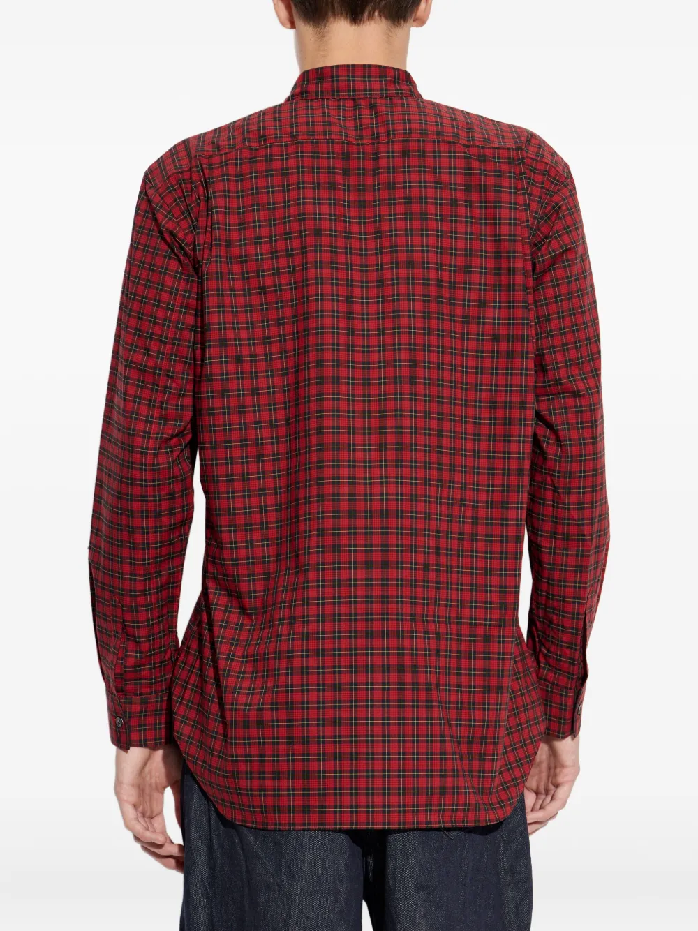 Comme Des Garçons Shirt Geruit overhemd met zak Rood