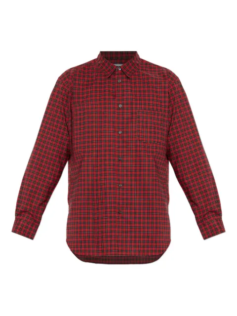 Comme Des Garçons Shirt checked-pattern pocket shirt