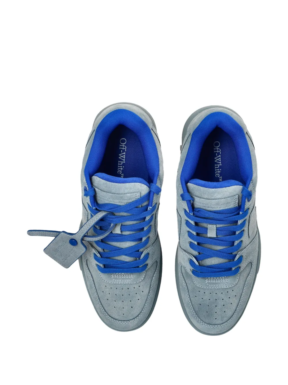 Off-white Arrow Lace-up Sneakers In Blue