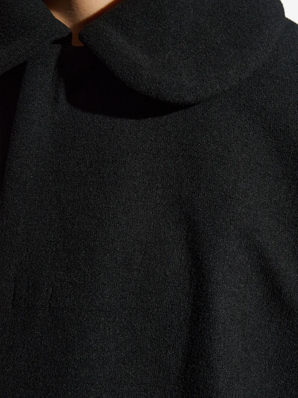 Comme Des Garçons Comme Des Garçons Jas met Peter Pan kraag Zwart