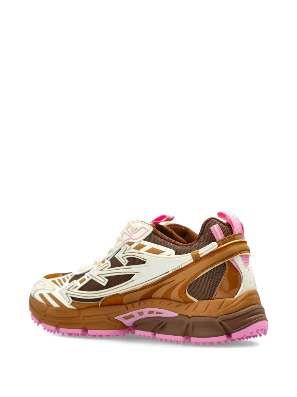 Off-white Cut-out Lace-up Sneakers In Multi