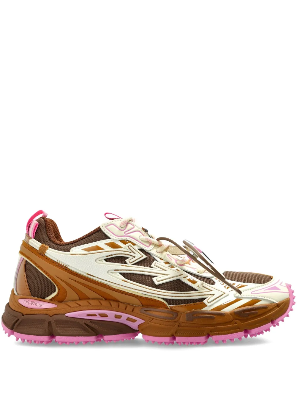 Off-white Cut-out Lace-up Sneakers In Multi