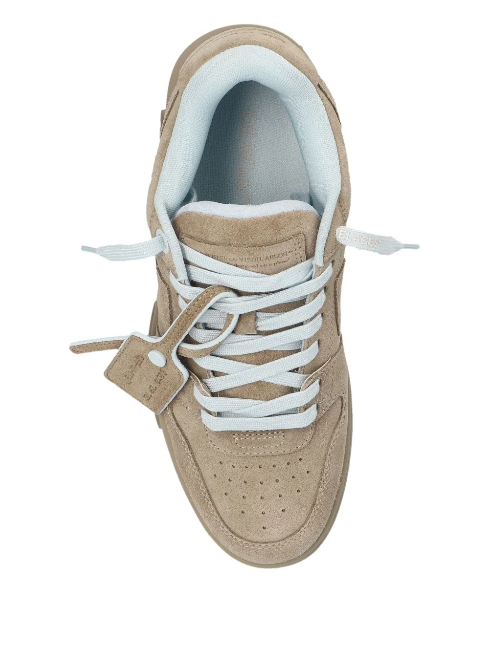 Off-white Arrow Appliqué Lace-up Sneakers In Brown