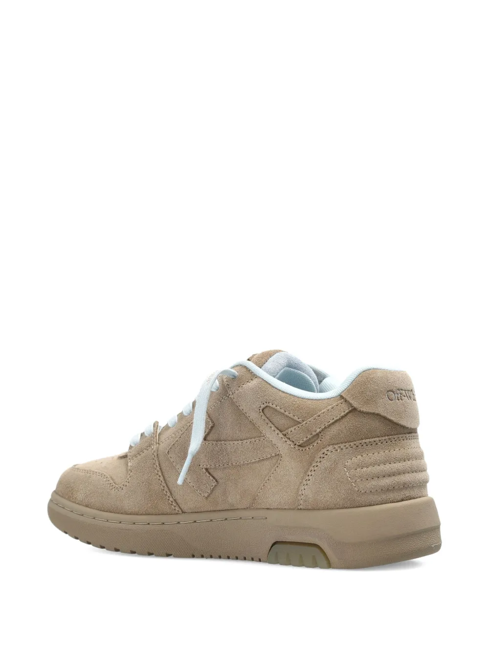 Off-white Arrow Appliqué Lace-up Sneakers In Brown