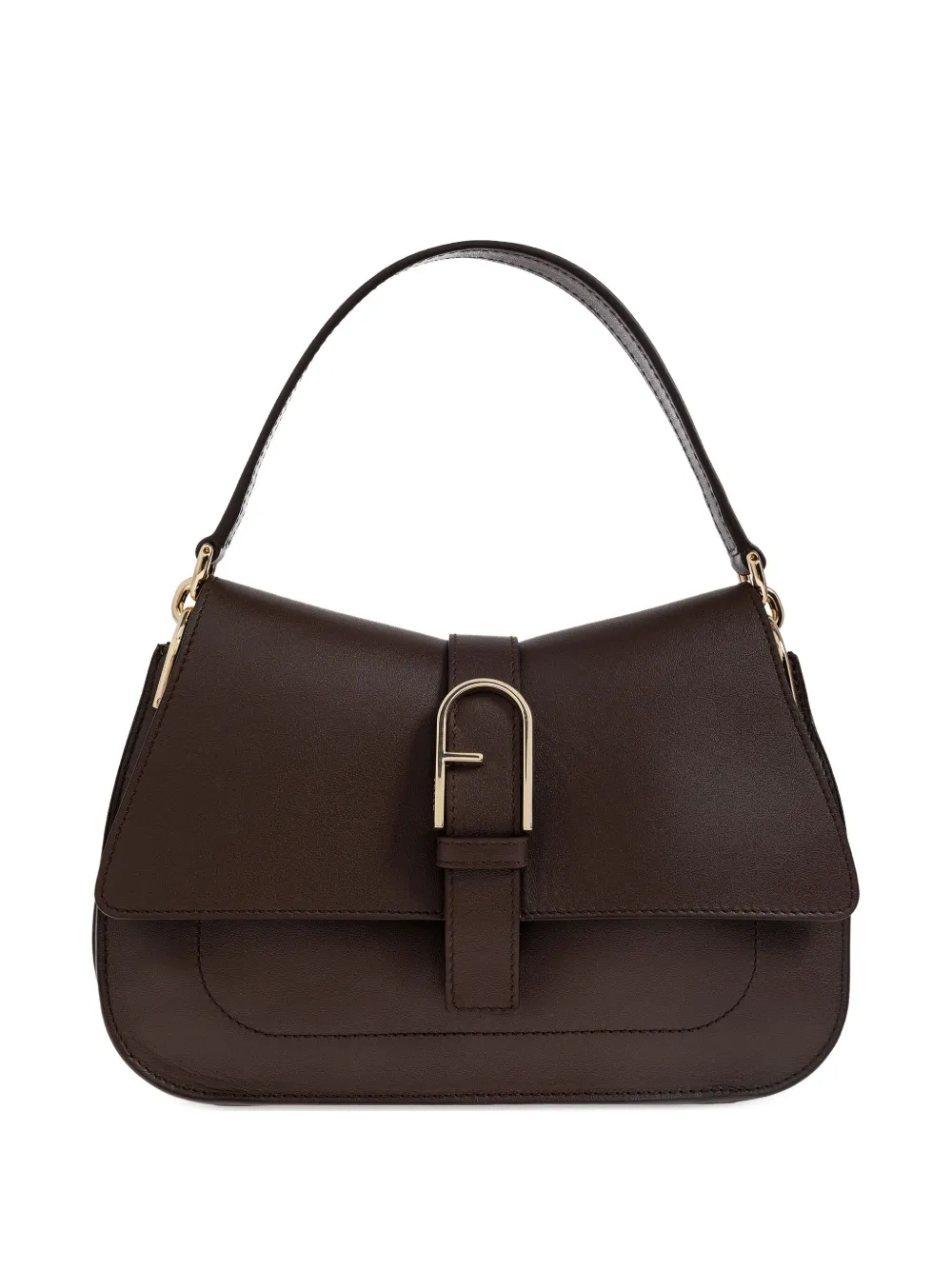Furla Medium Flow Tote Bag In Brown
